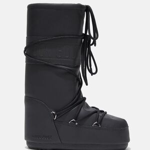 Moon Boot - Icon Black Rubber Boots
